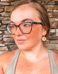Rectangular Charm Hoops (gold & silver)