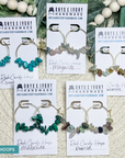 Rock Candy Hoops (gold & silver)
