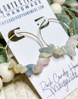 Rock Candy Hoops (gold & silver)