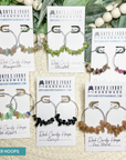 Rock Candy Hoops (gold & silver)