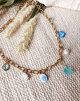 Charm Necklace + Earring Set (gold)