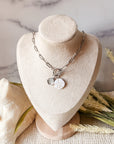 Sand Dollar & Shell Charm Necklace (silver)