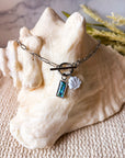 Abalone & Sea Shell Charm Necklace (silver)
