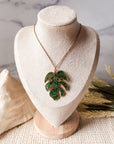 Monstera Pendant Necklace