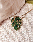 Monstera Pendant Necklace