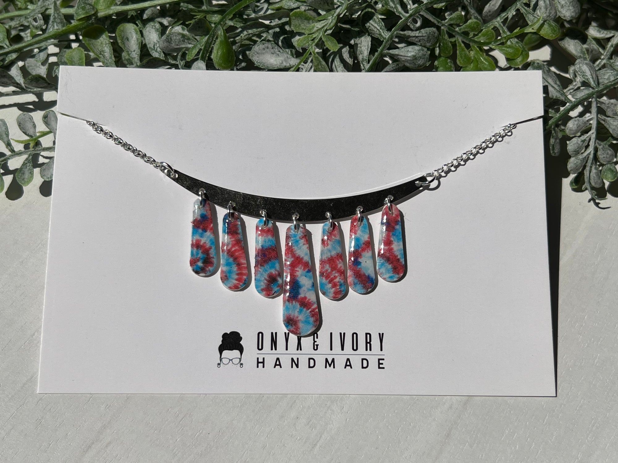 Daphne Necklace in Tie-Dye