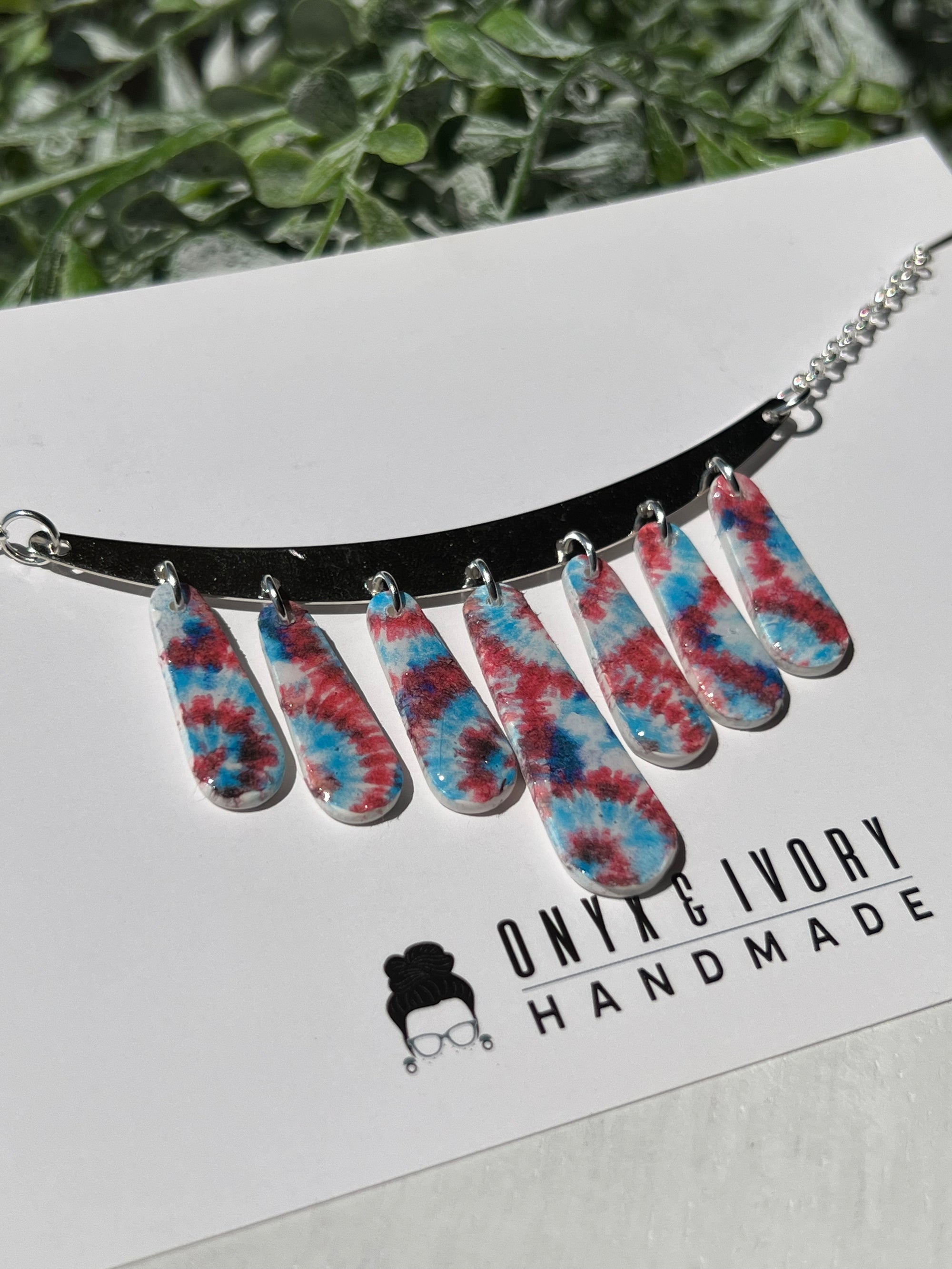 Daphne Necklace in Tie-Dye