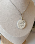 Dog Mom Necklace (silver)
