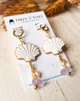 Mermaid Seashell Hoop Dangle