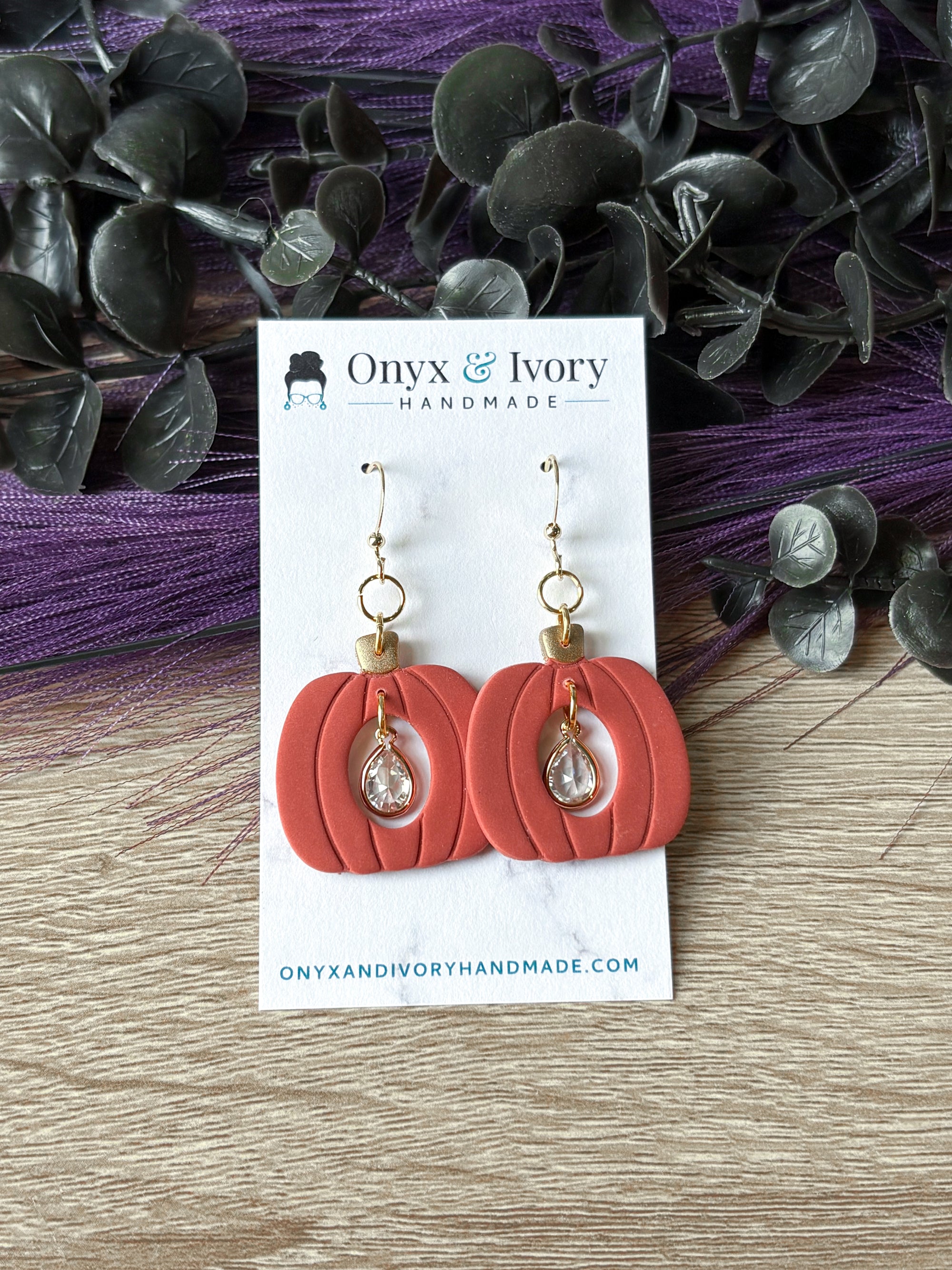 Bling Pumpkin Dangle