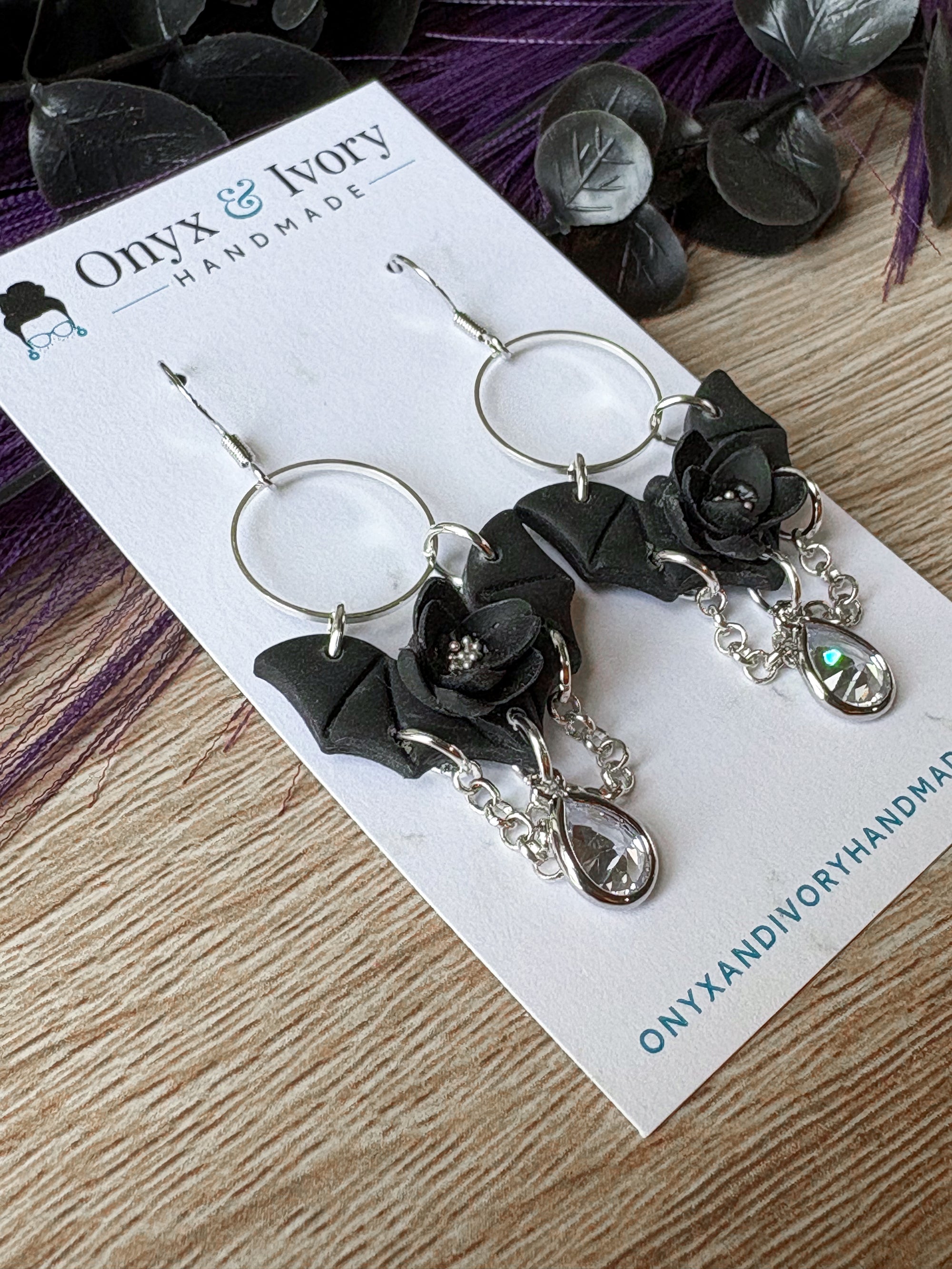 Goth Glam Bat Dangle