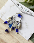 Rainy Day Beaded Pendant Necklace