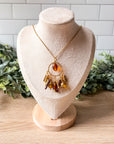 Honey Pot Beaded Pendant Necklace