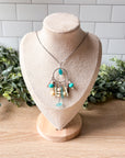 Beach Bum Beaded Pendant Necklace