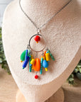 Artist's Palette Beaded Pendant Necklace