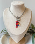 Red Crayon Charm Necklace