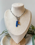 Blue Crayon Charm Necklace