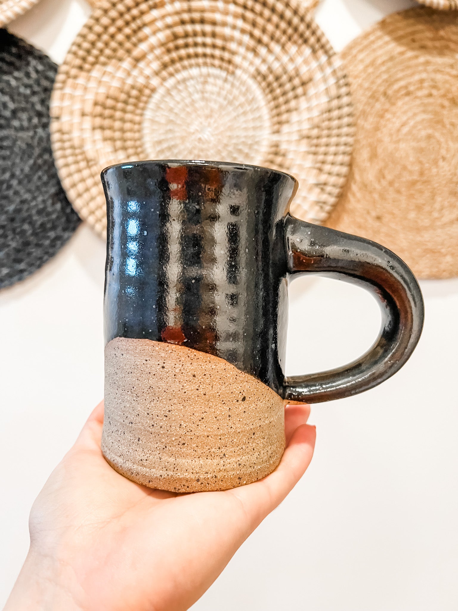 Pitch Black Ceramic Logo Mug