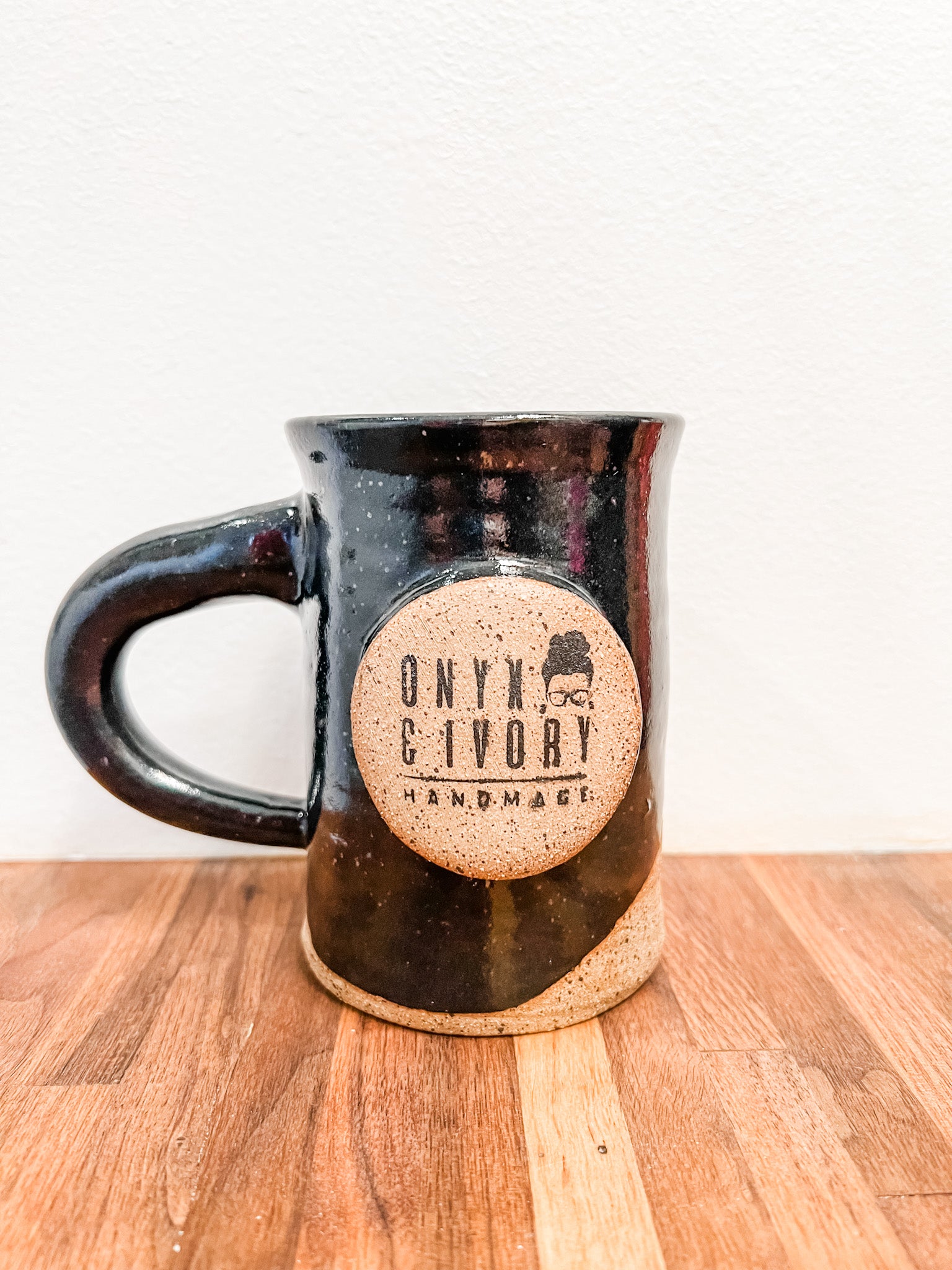 Pitch Black Ceramic Logo Mug
