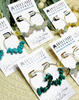 Rock Candy Hoops (gold & silver)