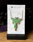 Luna Moth Pendant Necklace