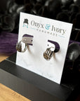 Skelly Hand Huggie Hoops