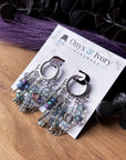 Star Gazer Beaded Hoops