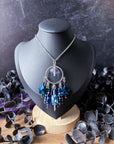 Midnight Hour Beaded Pendant Necklace