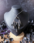 Goth Glam Beaded Pendant Necklace