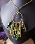 Medusa Beaded Pendant Necklace