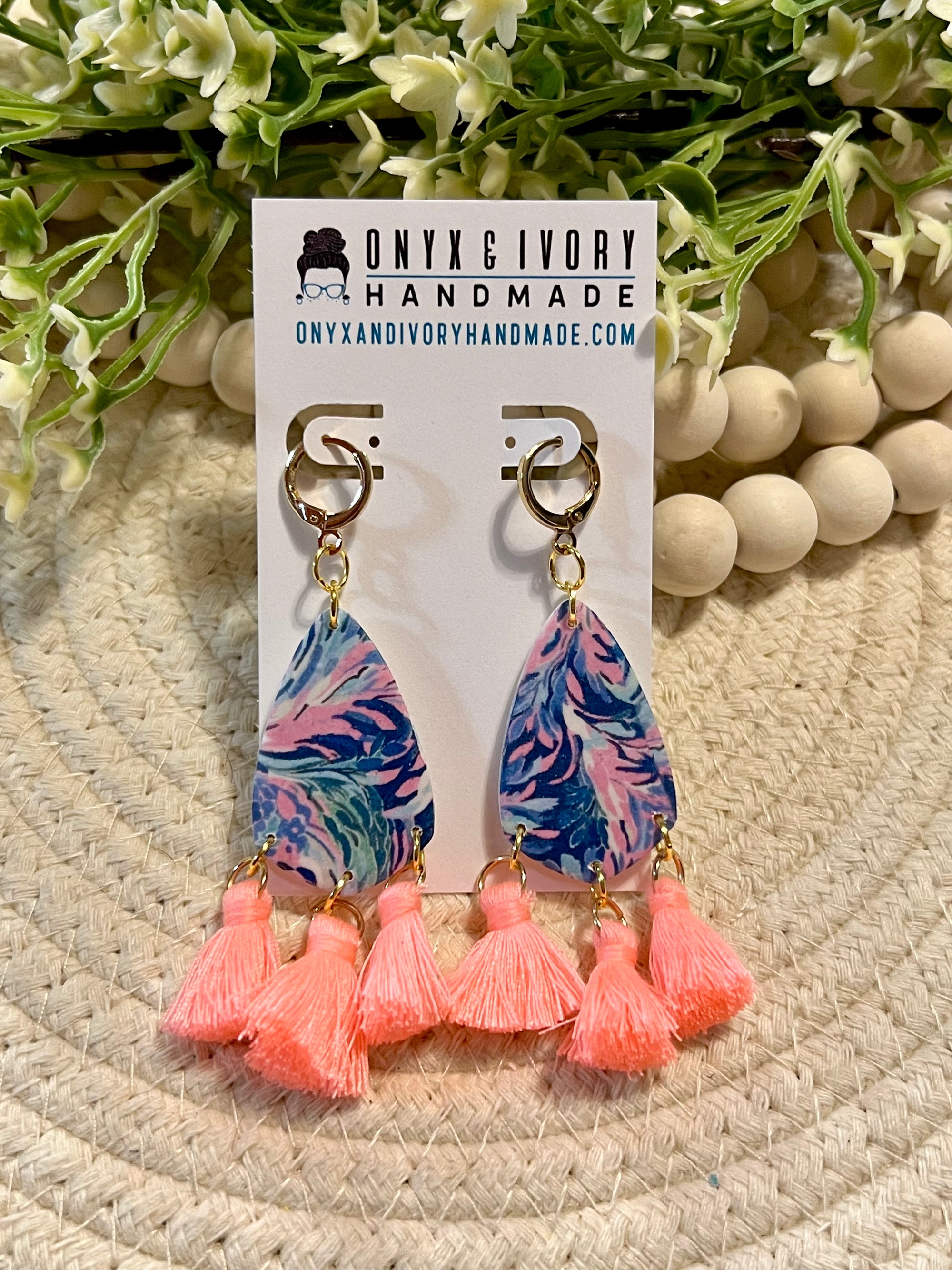 Blue Lagoon Lucy Hoop Dangle