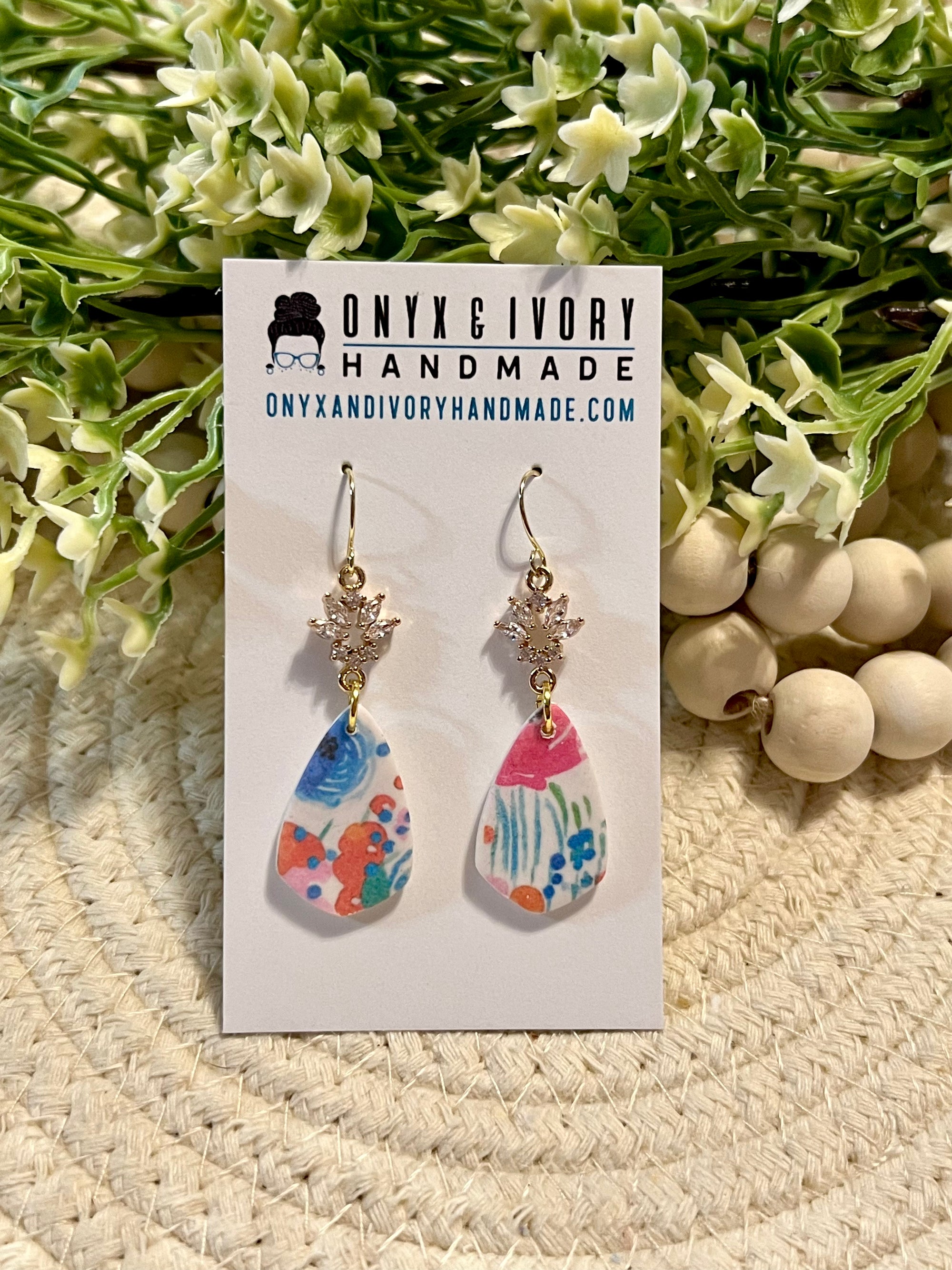 Painted Posies Sadie Dangle