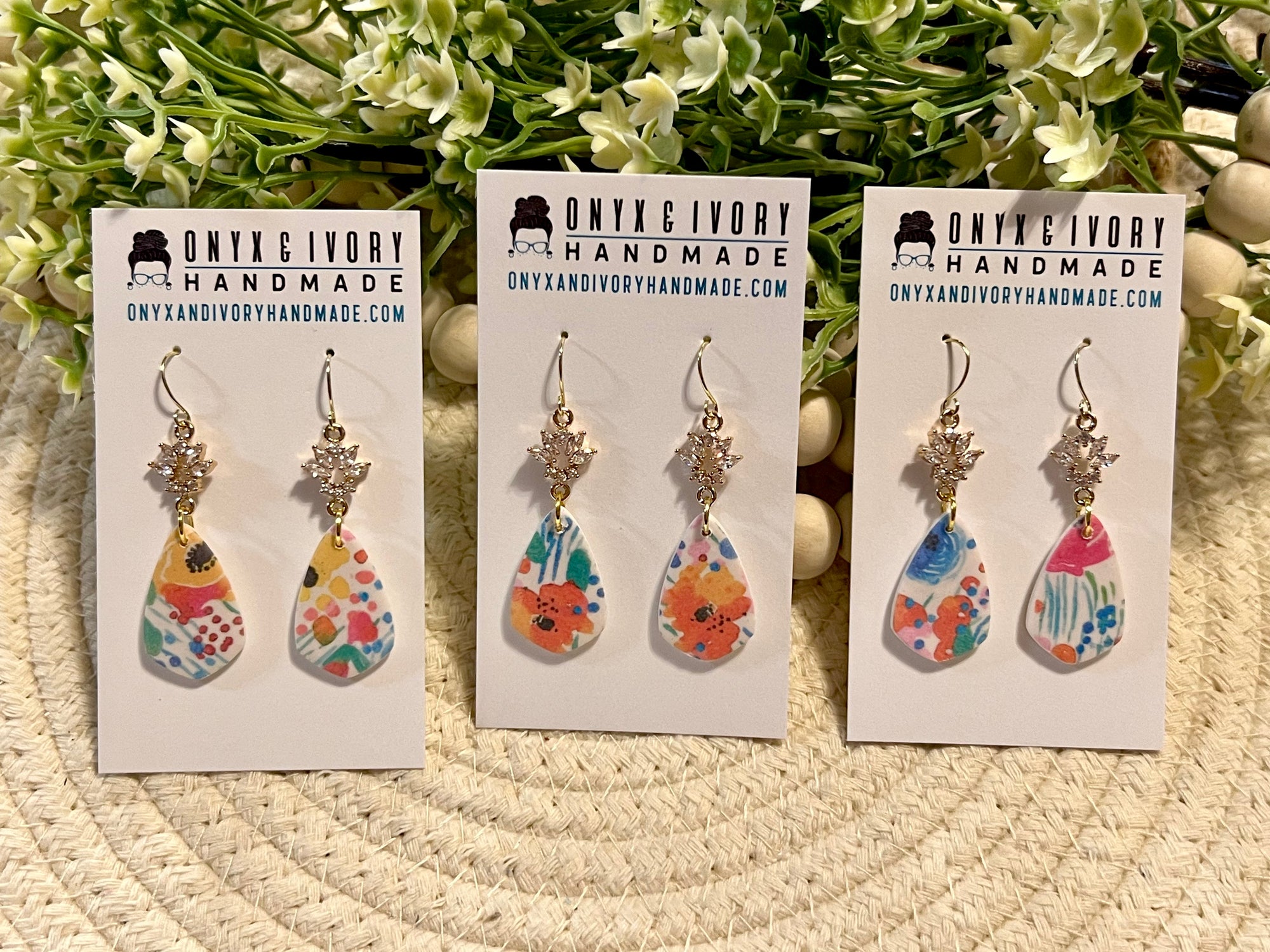 Painted Posies Sadie Dangle