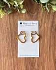 Heart Shaped Hoops
