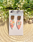 Peachy Peonies Mini Maggie Stud Dangle