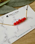 Scarlet Becky Beaded Necklace