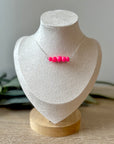 Hot Pink Becky Beaded Necklace
