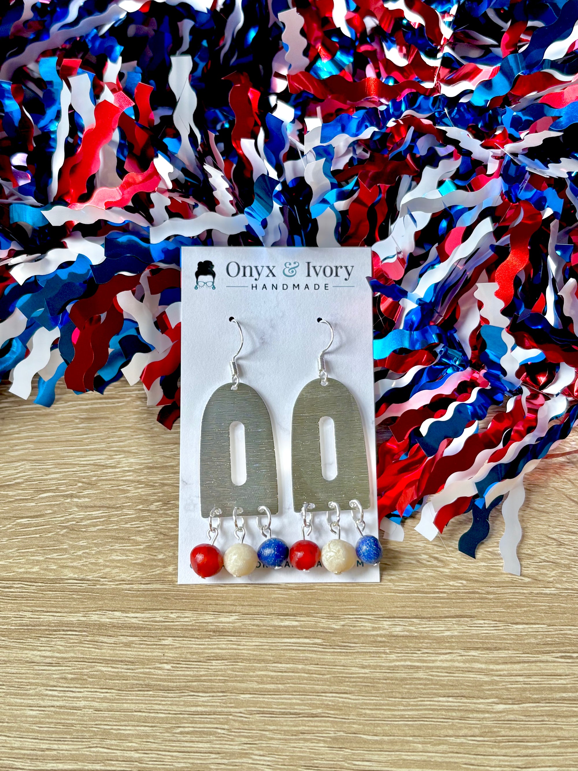 Americana Beaded Dangle