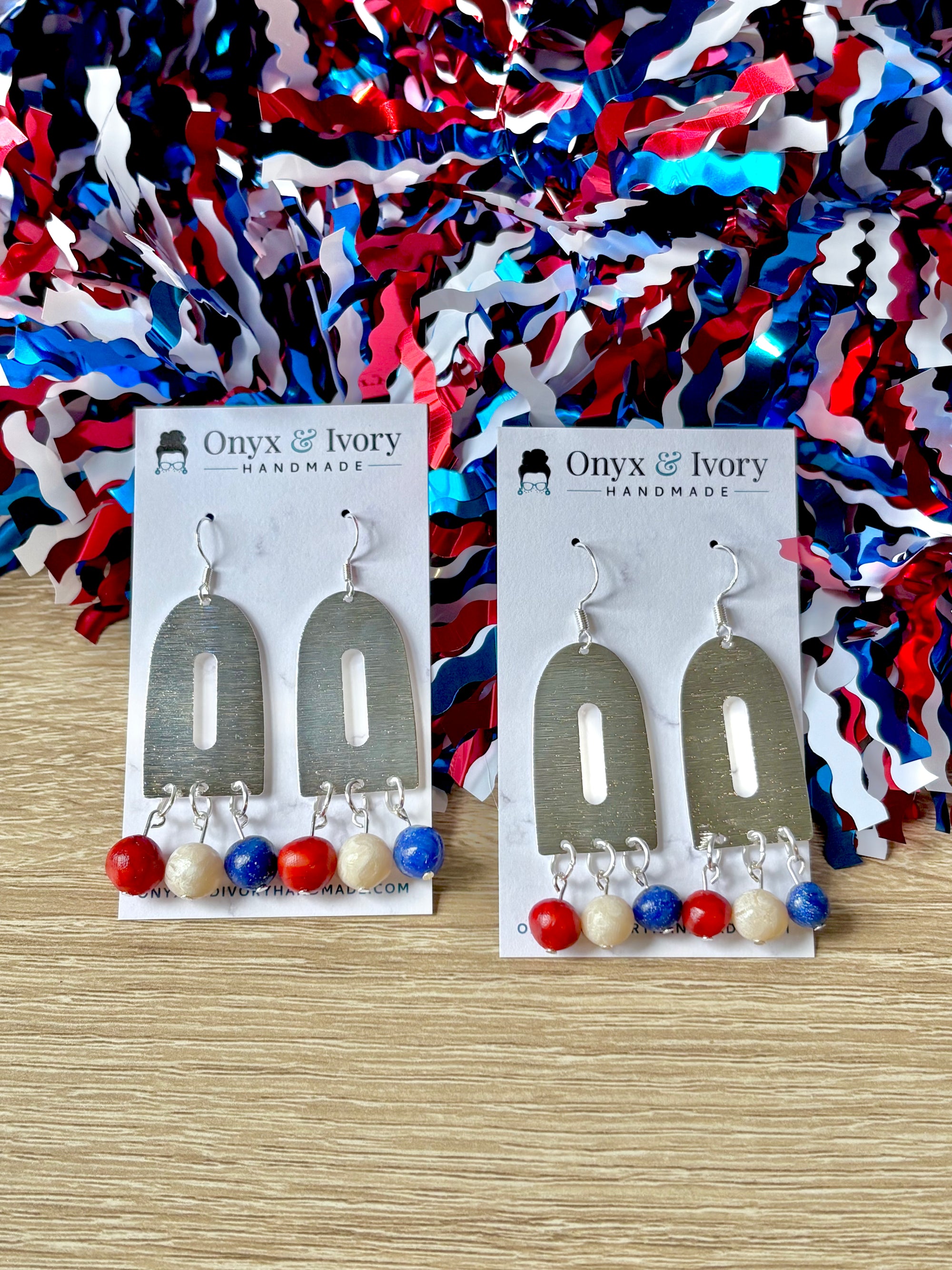 Americana Beaded Dangle