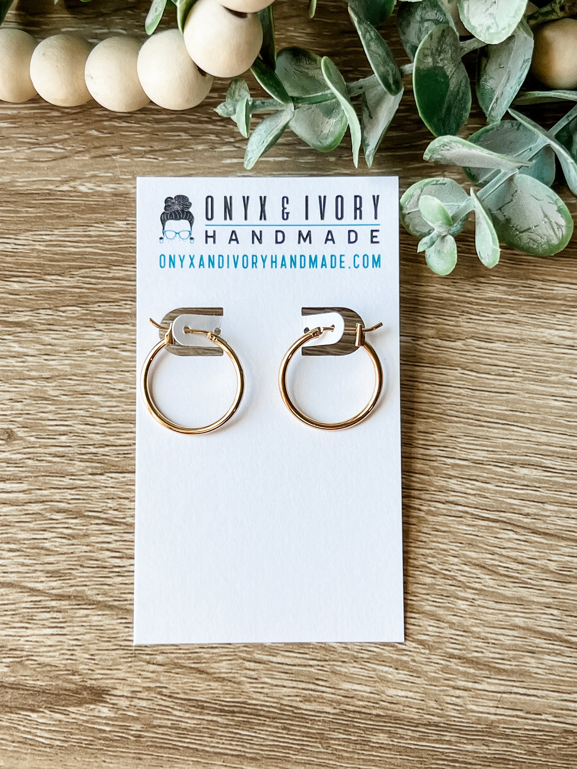 Circular Charm Hoops (gold & silver)