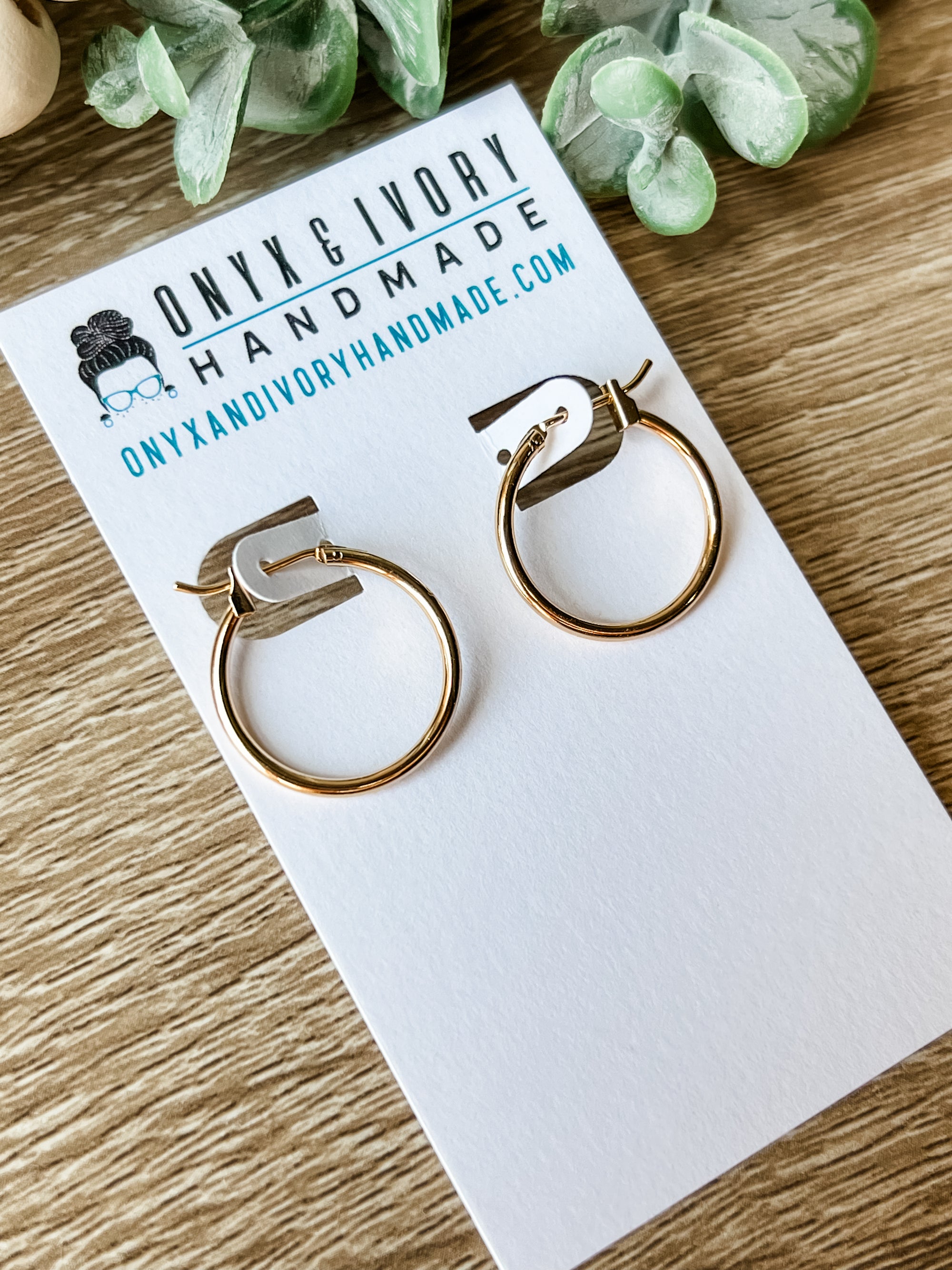 Circular Charm Hoops (gold & silver)