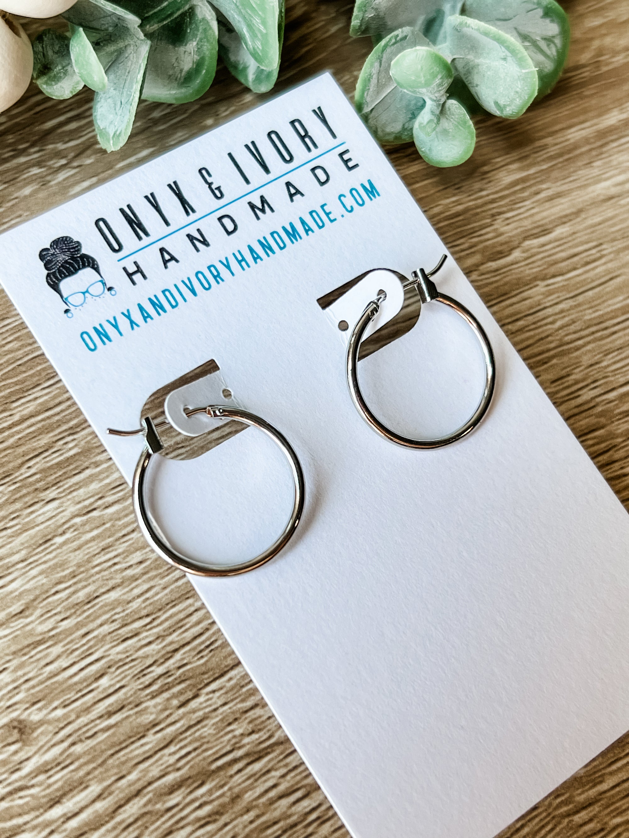 Circular Charm Hoops (gold & silver)