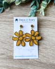 Gold Matisse Floral Stud Dangle