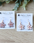 Rose Gold Dainty Daisy Dangle