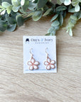 Rose Gold Dainty Daisy Dangle