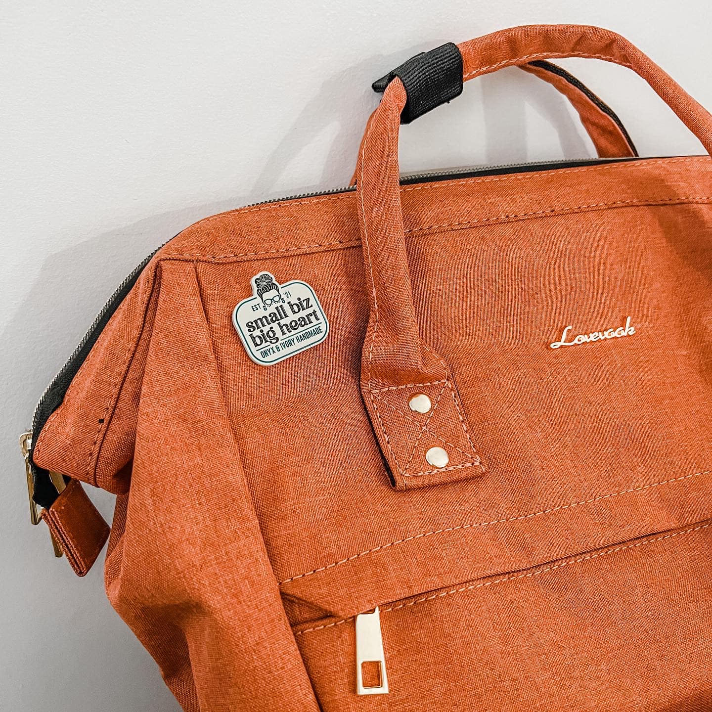 Collector Onyx & Ivory Handmade Pin