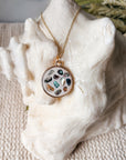 Abalone Shell Oaklee Pendant Necklace (gold)