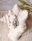 Abalone Shell Oaklee Pendant Necklace (silver)