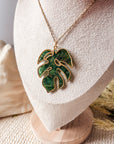 Monstera Pendant Necklace