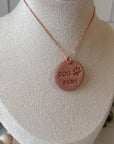 Dog Mom Necklace (rose gold)